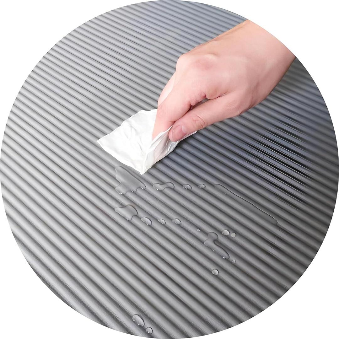 Ultimate Comfort Grey Yoga Mat – 10mm Thick, Non-Slip & Extra Wide + Carry Strap